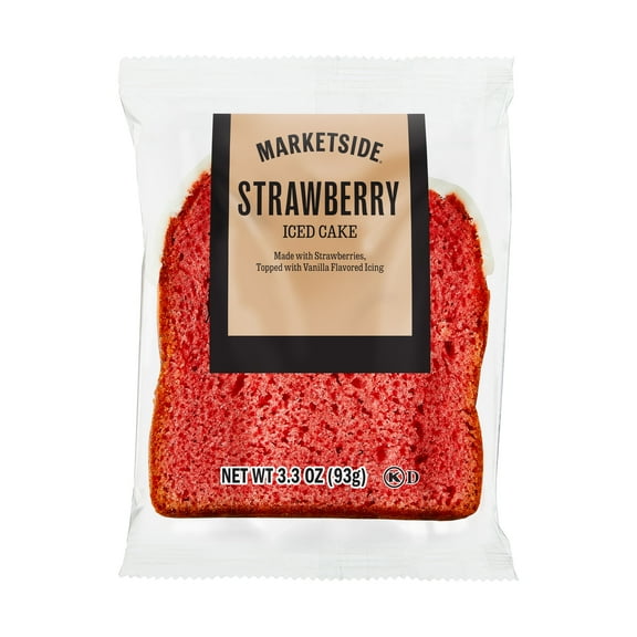 Marketside Individually Wrapped Iced Strawberry Cake, 3.7 oz