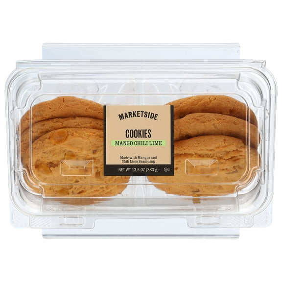 Marketside Mango Chili Lime Summer Bakery Cookies, 13.5oz, 6 Count, Soft Baked, Ready to Eat