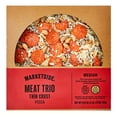 thumbnail image 1 of Marketside Meat Trio Pizza, Thin Crust, Marinara Sauce, Medium, 12 inch (Fresh), 1 of 9