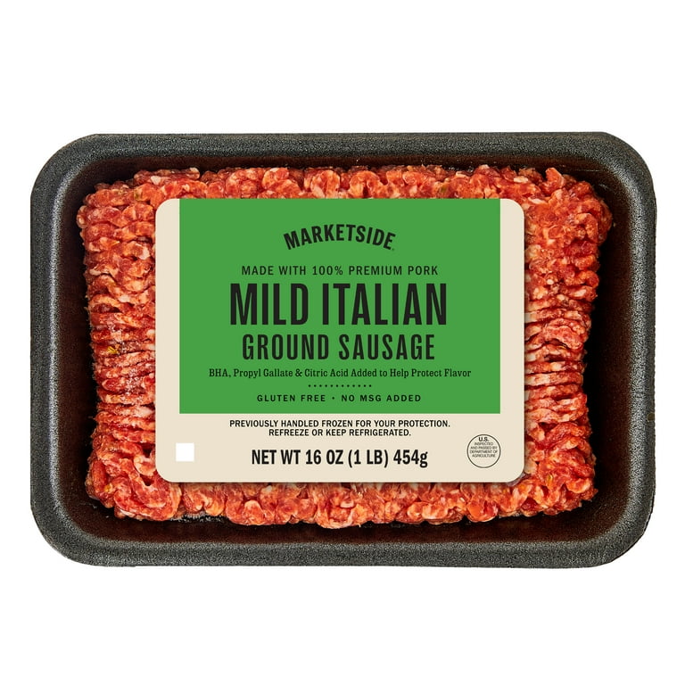 Marketside Mild Ground Italian Sausage Pork 1lb Fresh Walmart