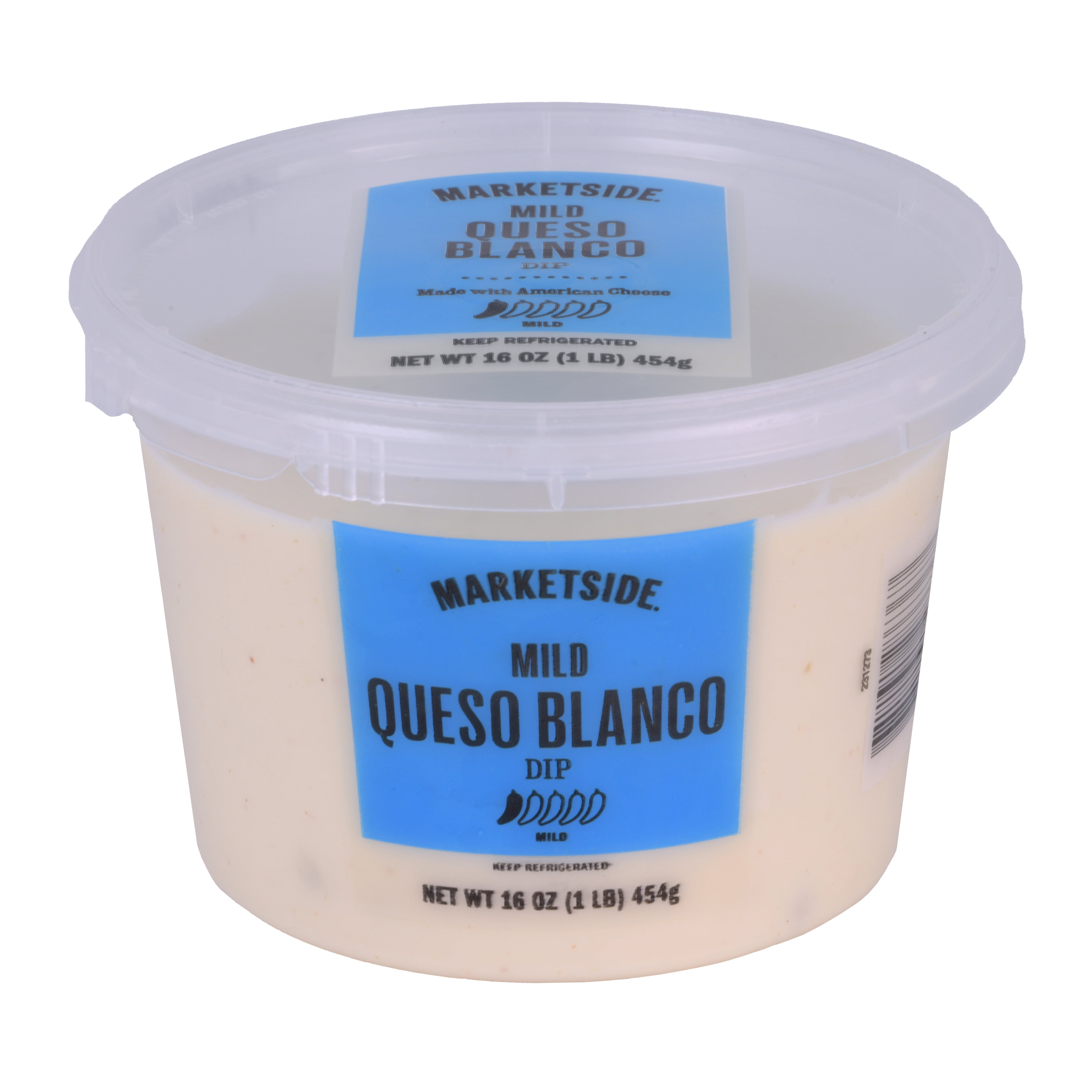 Marketside Mild Queso Blanco Cheese Dip, 16 oz Tub (Refrigerated)