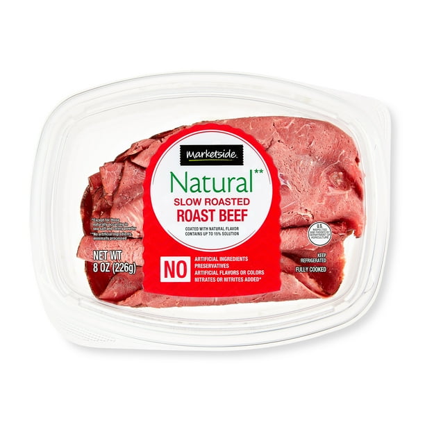 Marketside Natural Sliced Roast Beef, 8 oz Walmart Business Supplies