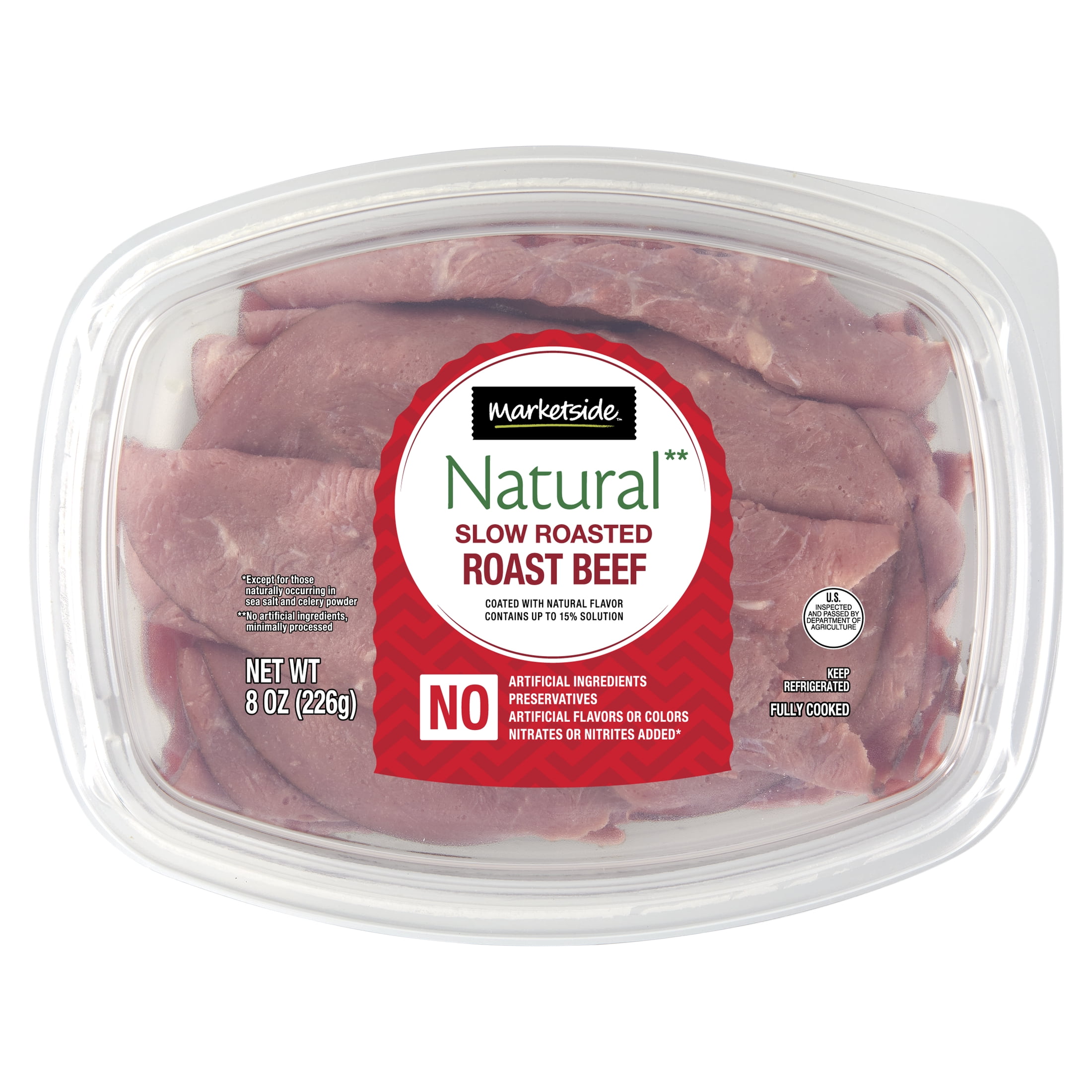 Marketside Natural Sliced Roast Beef, 8 oz