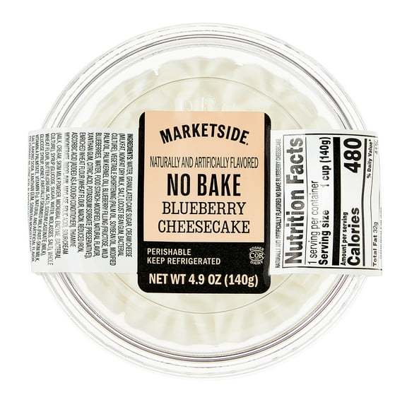 Marketside No Bake Blueberry Cheesecake Parfait, 4.9 oz (Refrigerated, Thawed)