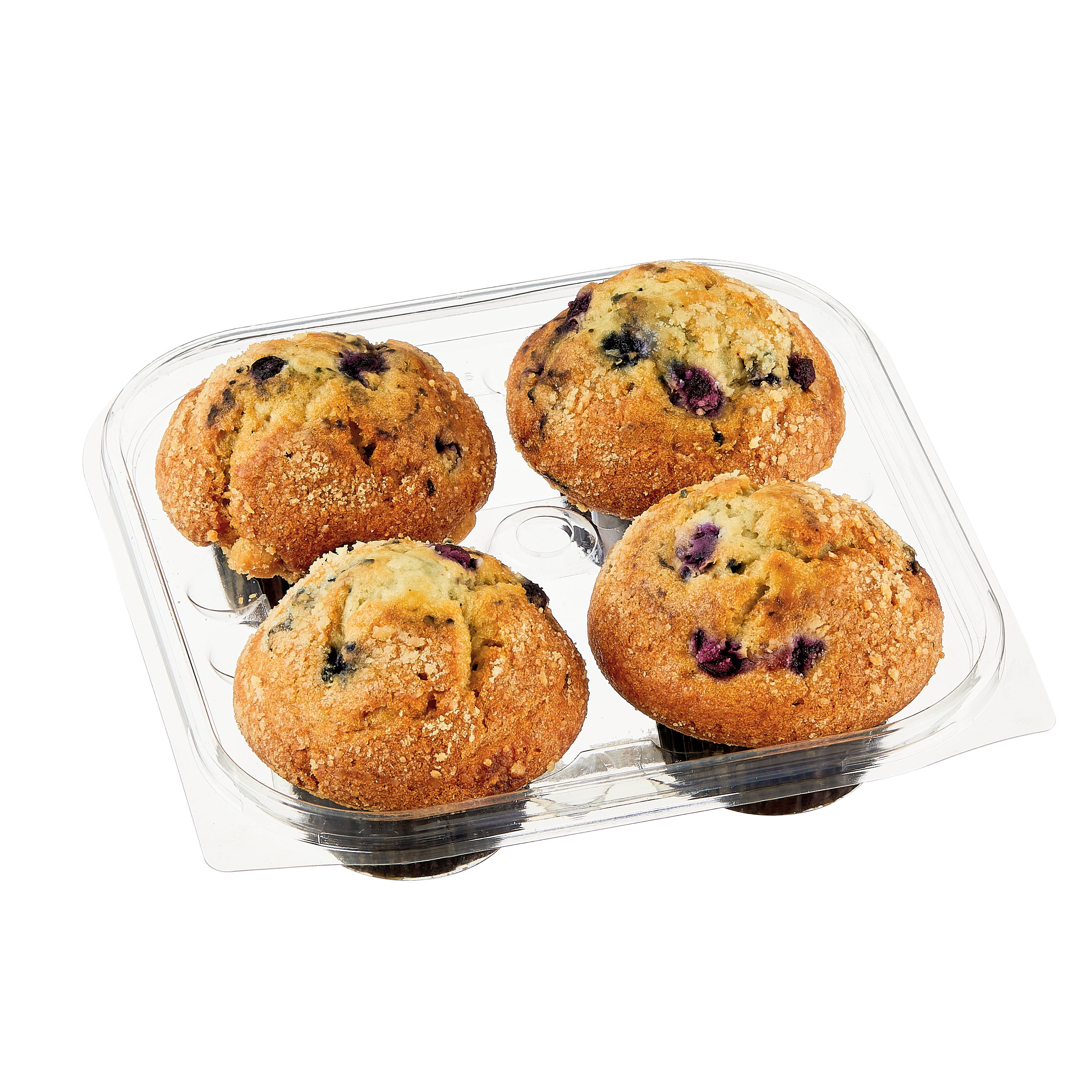 Marketside No Sugar Added Blueberry Muffin, 14 oz, 4 Count
