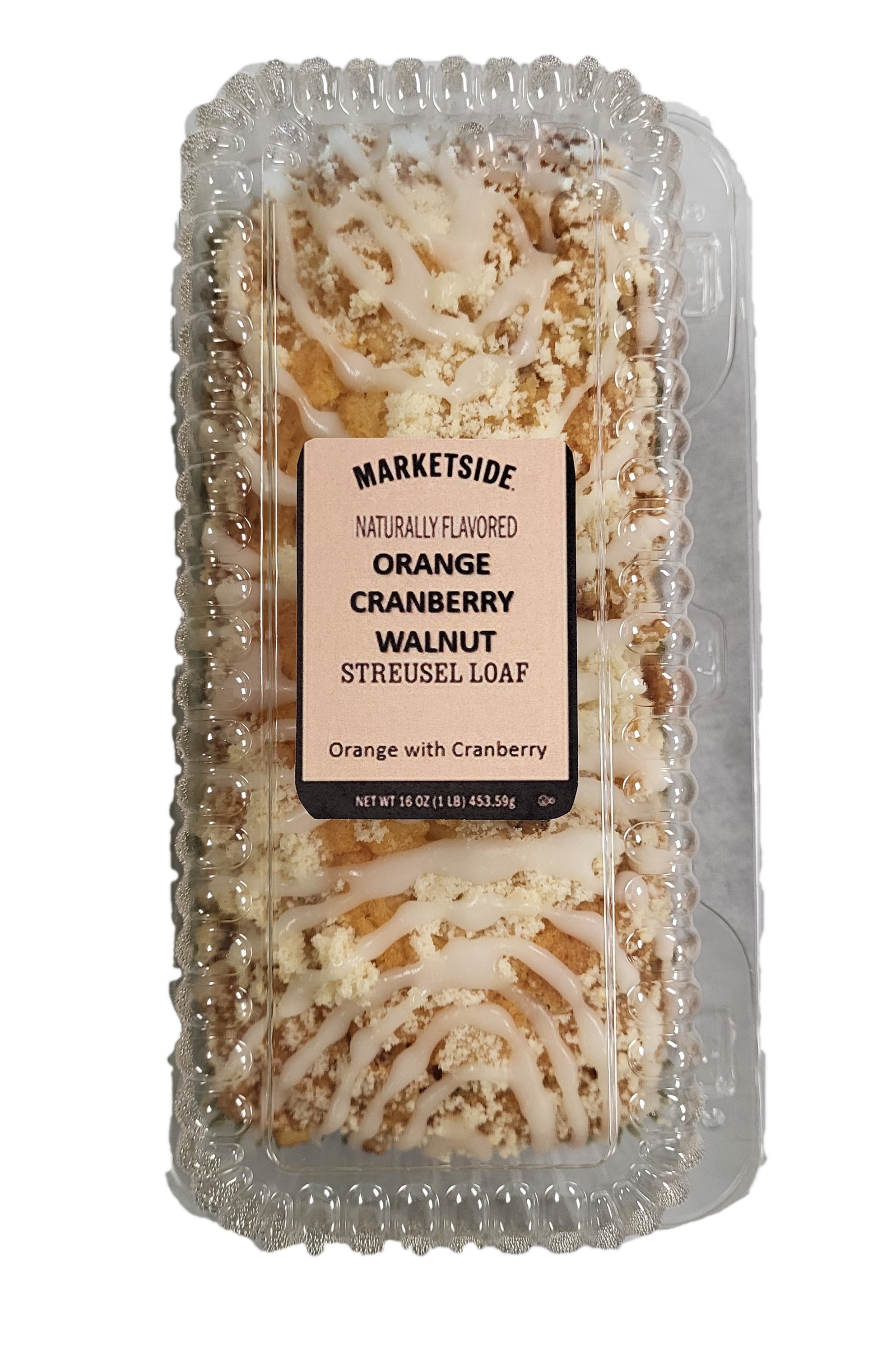 Marketside Orange Cranberry Walnut Streusel Loaf Cake, 16 oz, (Ready to Serve)