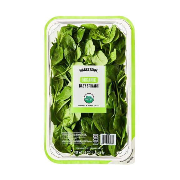 Marketside Organic Fresh Baby Spinach, 16 oz