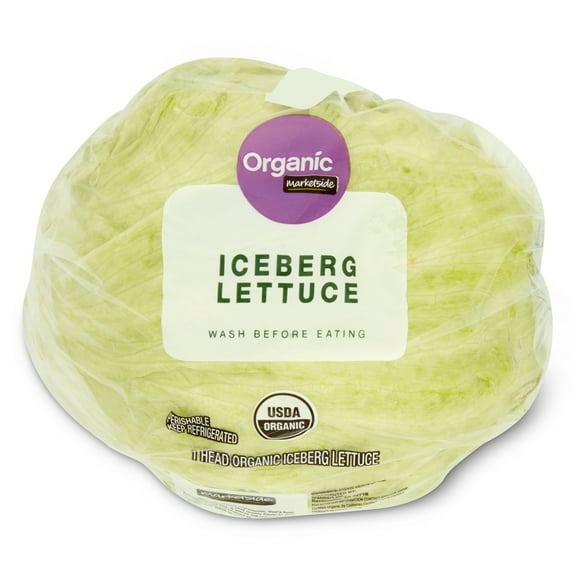 Marketside Organic Fresh Iceberg Lettuce, Each