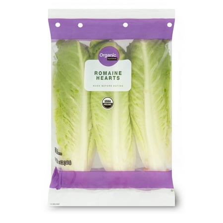 Marketside Organic Fresh Romaine Lettuce Hearts, 3 Pack