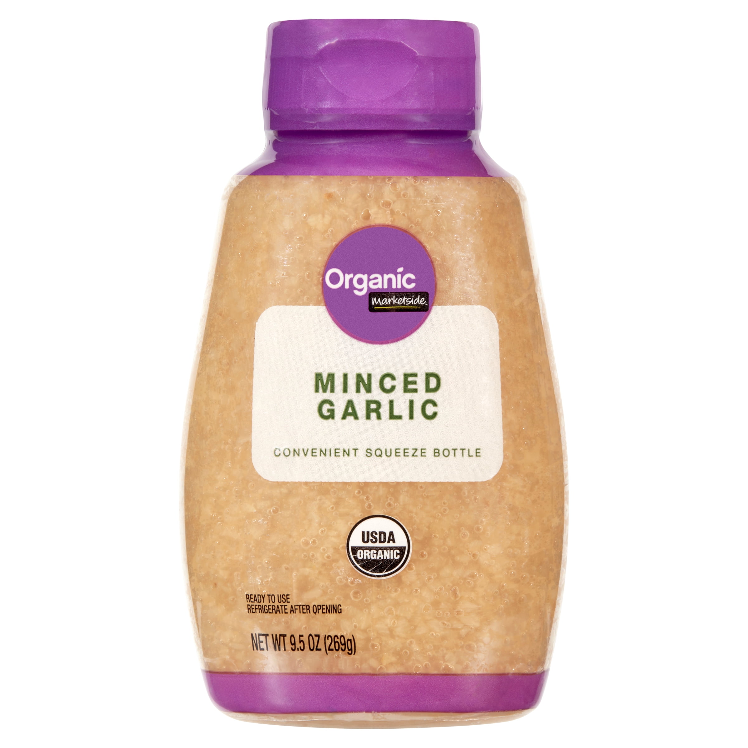 Marketside Organic Minced Garlic, 9.5 oz Jar