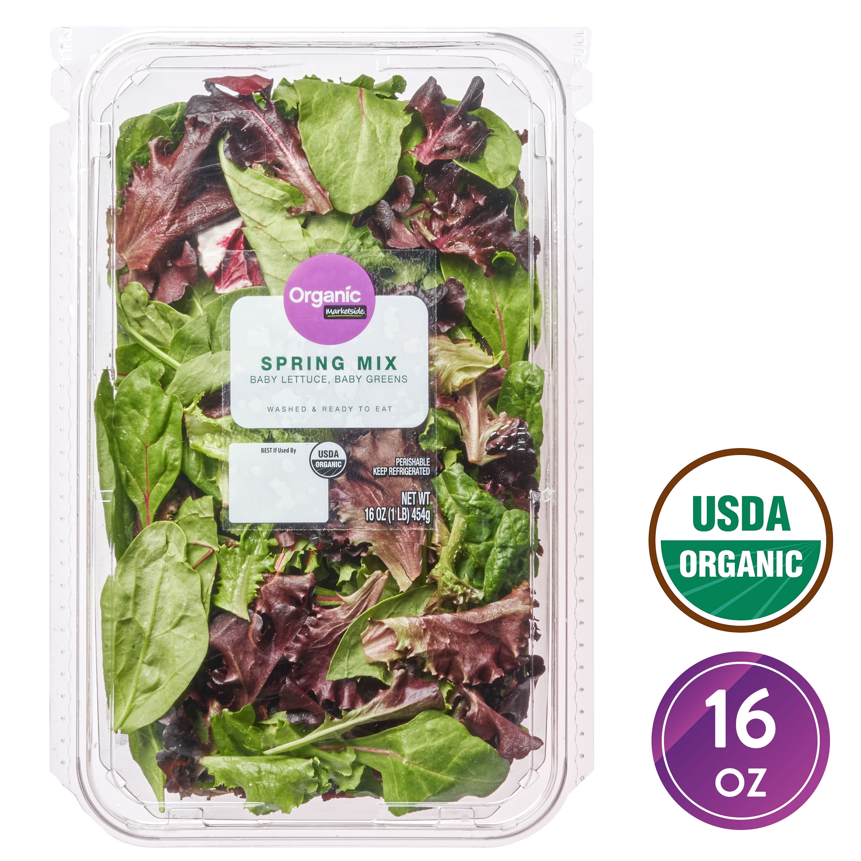 Organic Salad Blend, 16 oz. Clam Shell, Fresh - Walmart.com