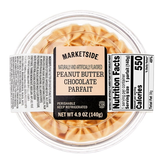 Marketside Peanut Butter & Chocolate Parfait Cup, 4.9 oz (Refrigerated) Thawed