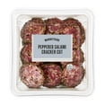 thumbnail image 1 of Marketside Peppered Salami Cracker Cut,7g Protein per Serving, 4.5oz Plastic Cup (Refrigerated), 1 of 10