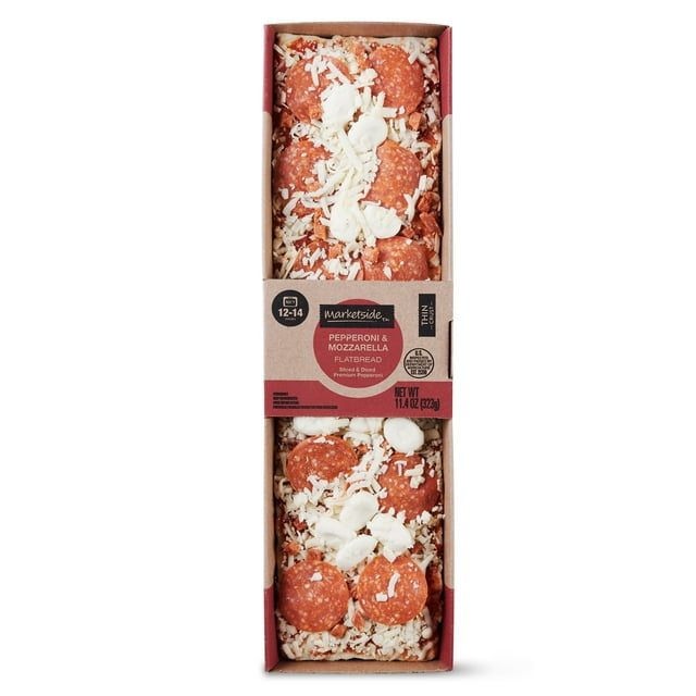 Marketside Pepperoni and Mozzarella Flatbread Pizza, 11.4 oz (Fresh