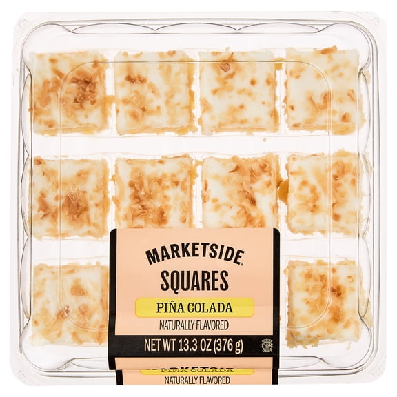 Marketside Pina Colada Cake Squares, 13.3 oz, 12 Count, Fresh Cake