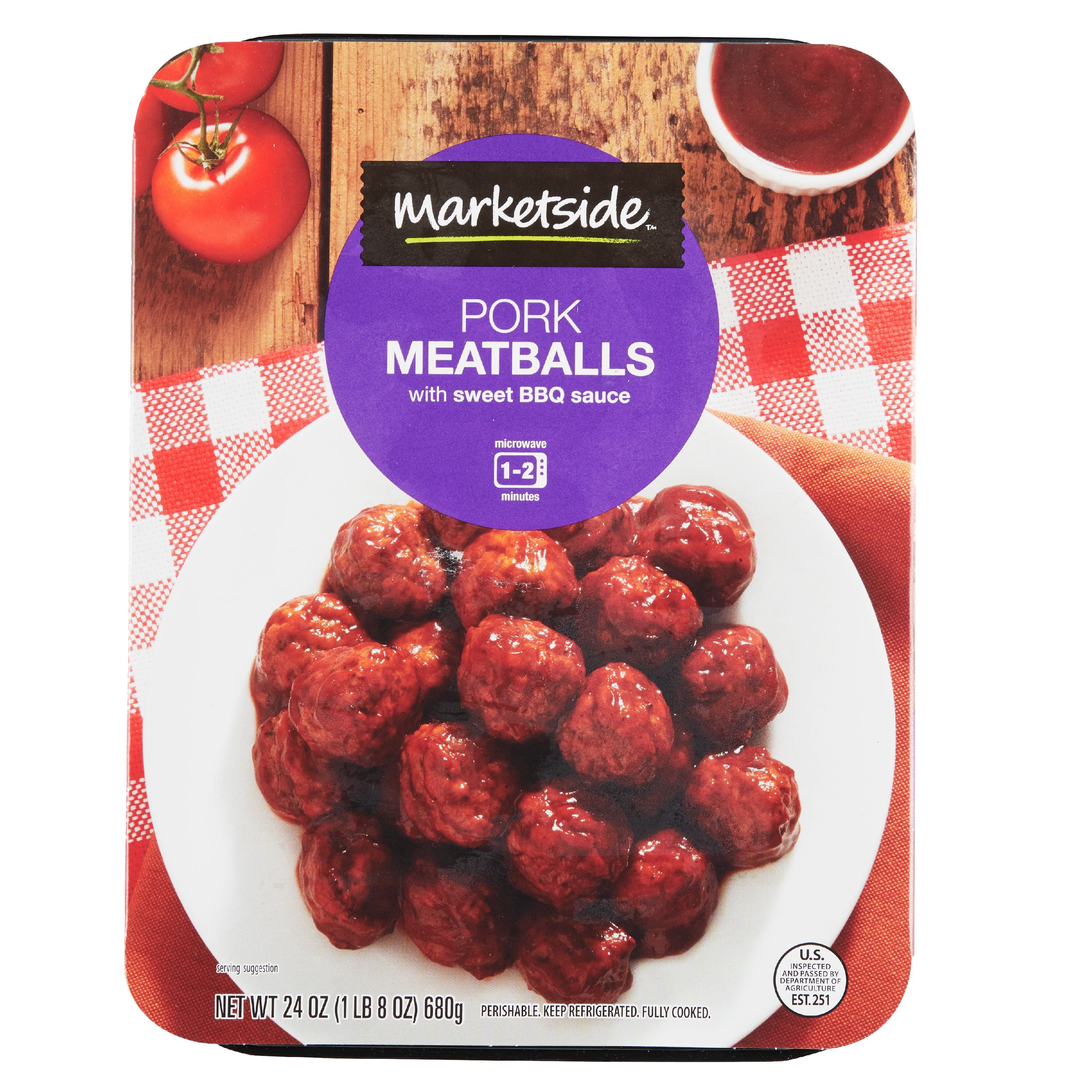 Marketside Pork Meatballs with Sweet BBQ Sauce
