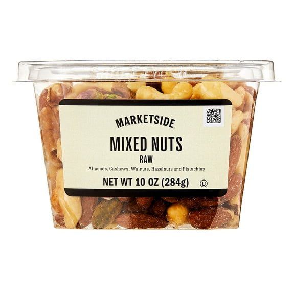 Marketside Raw Mixed Nuts, 10 oz Tub