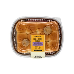 Marketside Ready to Bake Ham & Cheese Sliders, 24 oz, 12 Count (Refrigerated)