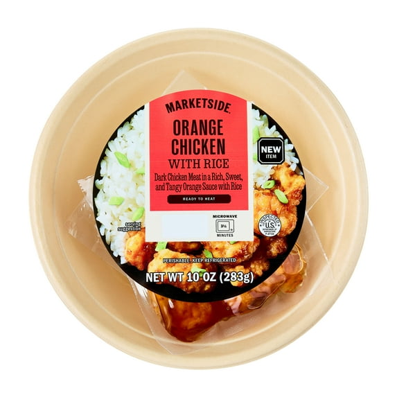 Marketside Ready to Heat Orange Chicken Meal, 10 oz (Refrigerated)