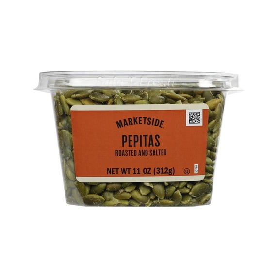 Marketside Roasted & Salted Pepitas, Pieces, 11 oz Tub