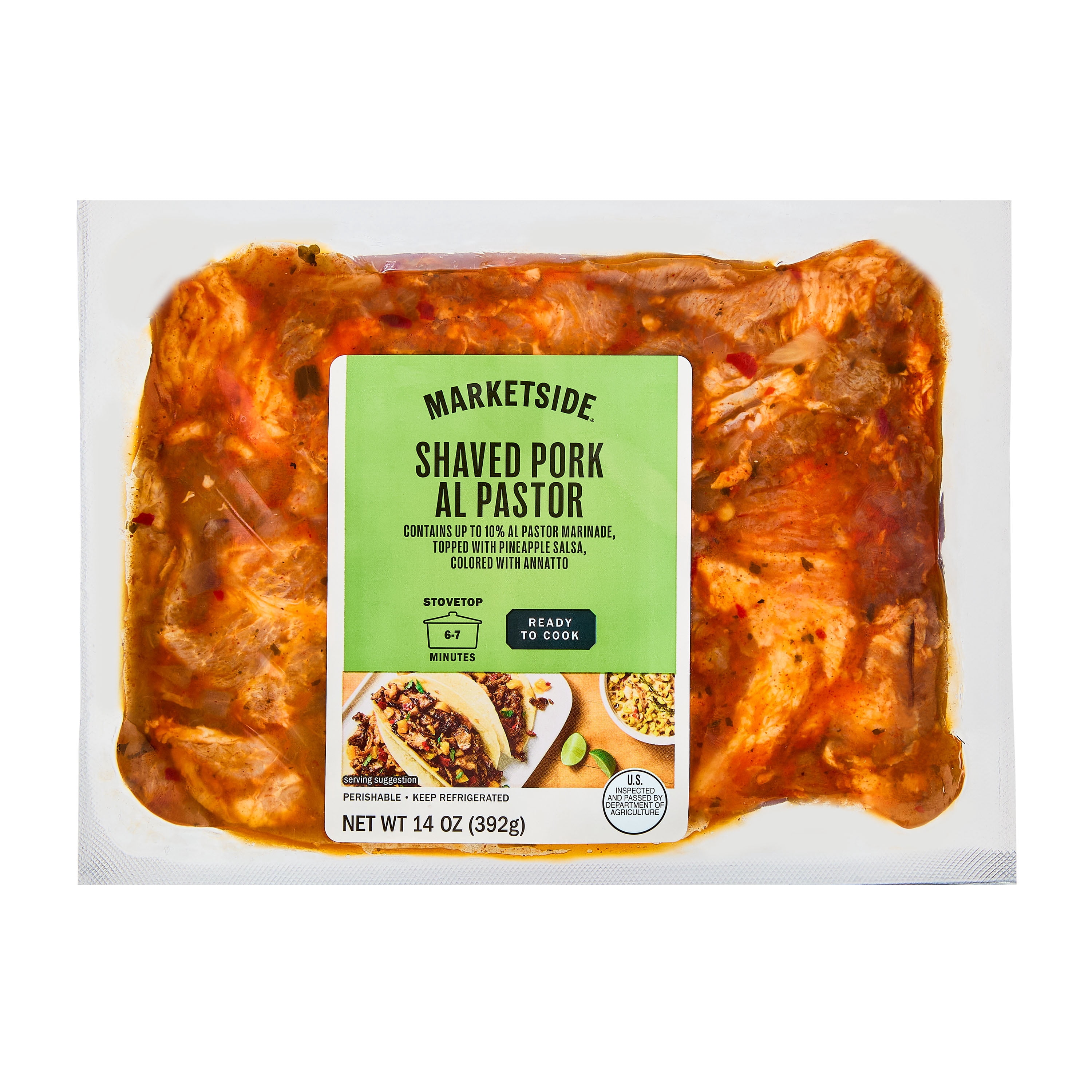 Marketside Shaved Pork Al Pastor, 14 oz (Refrigerated)