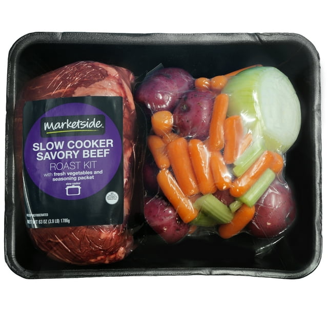 Marketside Slow Cooker Savory USDA Choice Beef Roast Meal Kit with