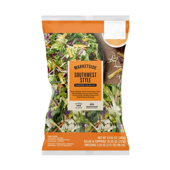 Marketside Southwest Chopped Salad Kit, 13.51 oz Bag (Fresh)