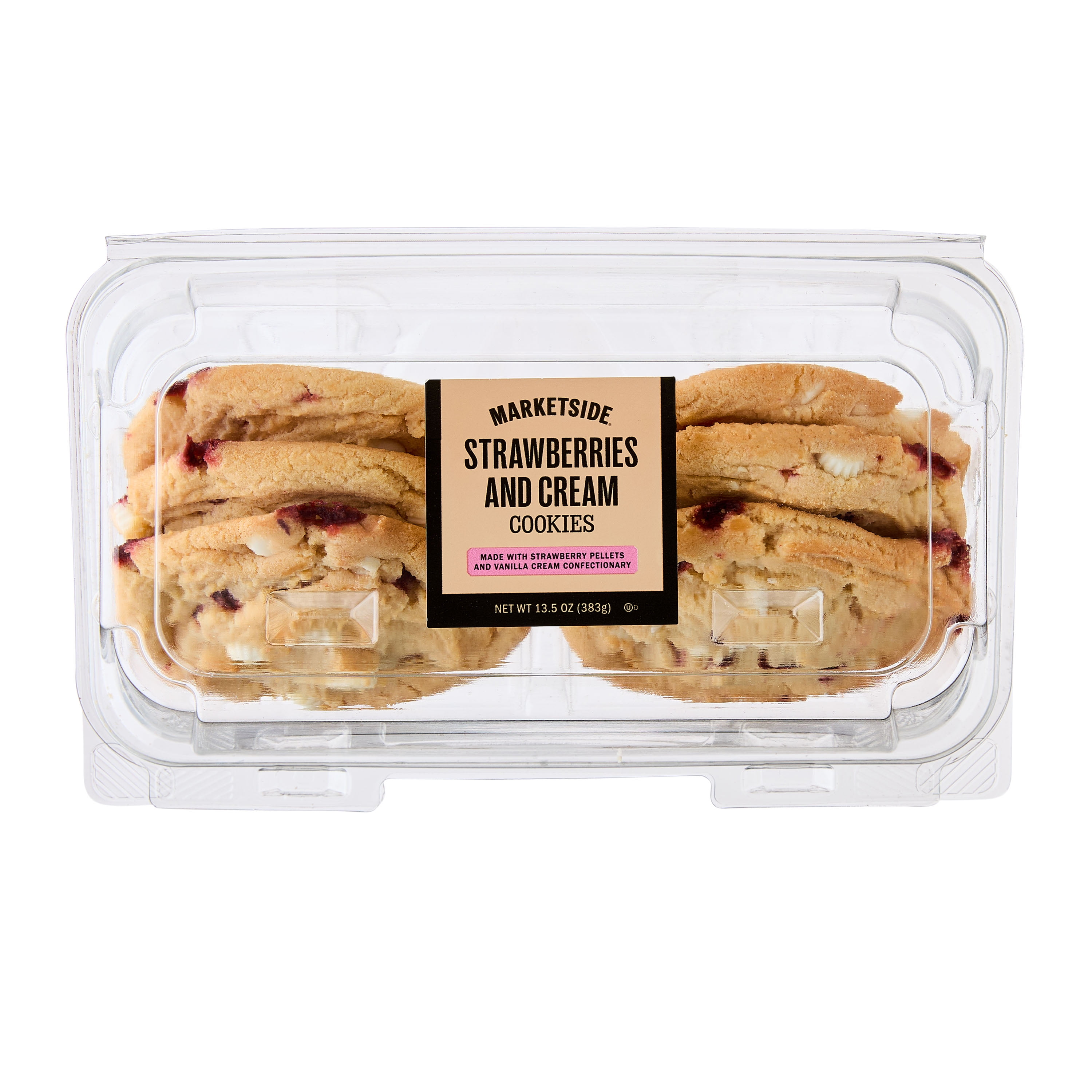 Marketside Strawberries & Cream Cookies, 13.5 oz, 6 Count