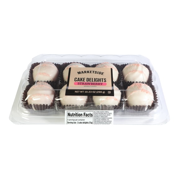 Marketside Strawberry Cake Delights, 10.23 oz, 8 Count