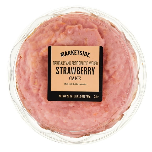 Marketside Strawberry Crme Cake, 28 oz (Shelf Stable)