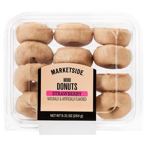 Marketside Strawberry Mini Donuts, 9.31 oz, 12 Count