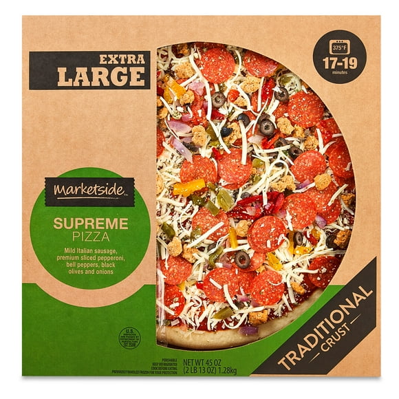 Marketside Supreme Pizza, Traditional Crust, Extra Large, 45 oz (Fresh)