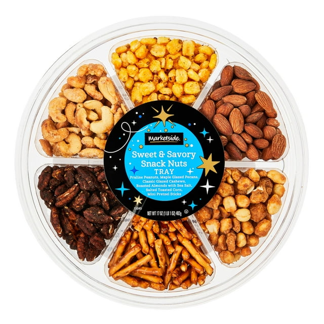 Marketside Sweet & Savory Snack Nuts Tray, 17 oz