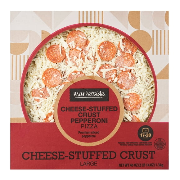 Marketside Take and Bake Pizza, Large, Cheese-Stuffed Crust Pepperoni, 46 oz