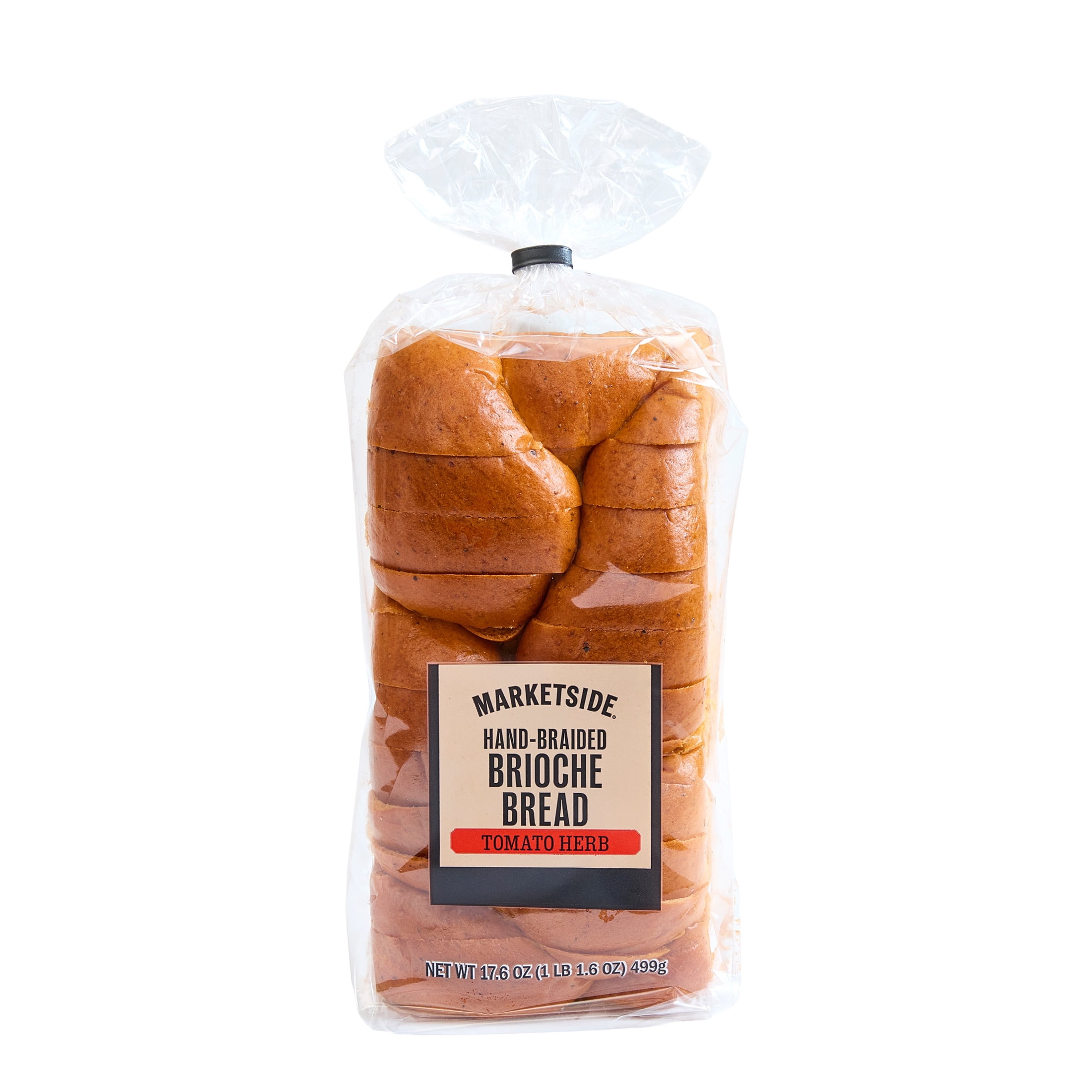 Marketside Sliced Tomato & Herb Braided Brioche Loaf, 17.6 oz