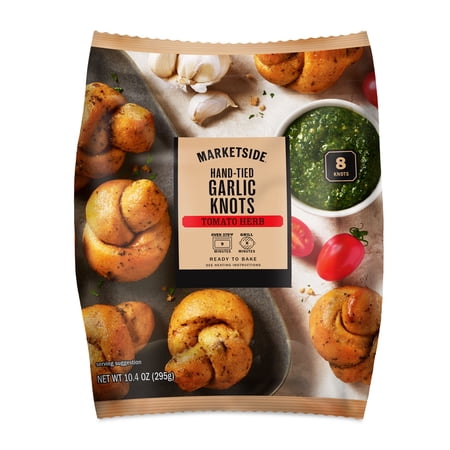 Marketside Tomato & Herb Garlic Knots, 8 Count, 10.4 oz