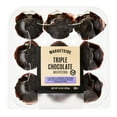 thumbnail image 1 of Marketside Triple Chocolate Baked Muffins, 14 oz, 9 Count, 1 of 9