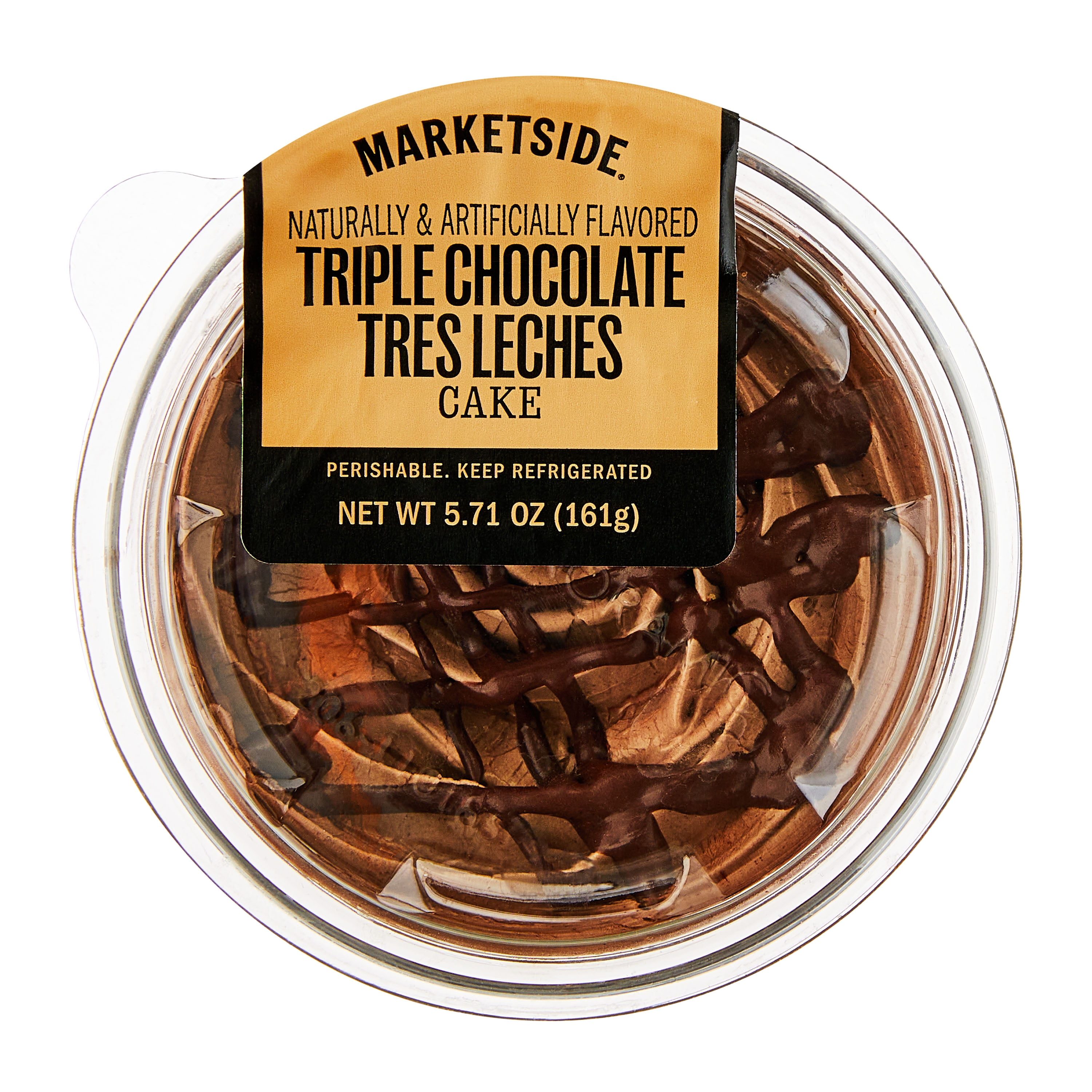 Marketside Triple Chocolate Tres Leches Cake Parfait Dessert Cup, Naturally and Artificially Flavored, 6oz (Refrigerated Dessert)