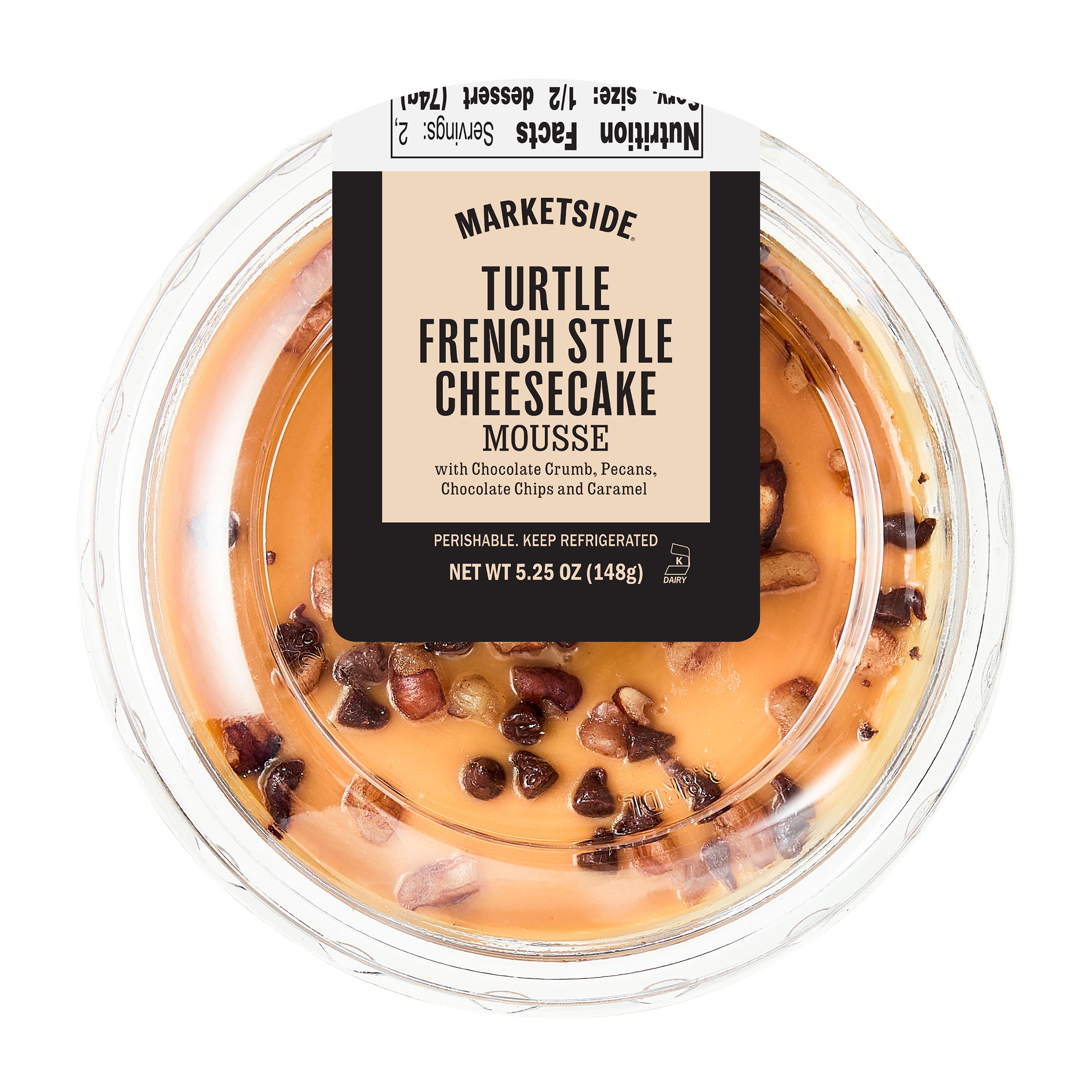 Marketside Turtle French Style Creamy Cheesecake Mousse, 5.25 oz