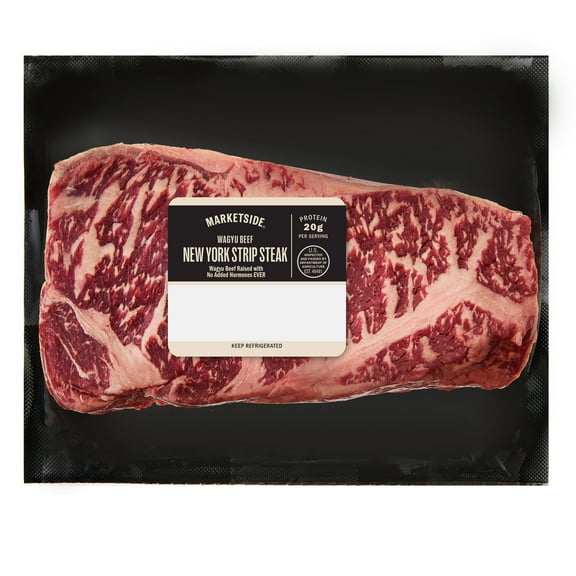 Marketside Wagyu Beef New York Strip Steak, 0.38 - 0.77 lb