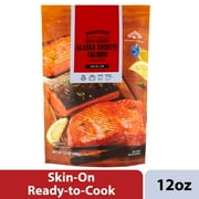 Marketside Wild Caught Skin-On Alaska Sockeye Salmon Fillets, 12 oz Frozen