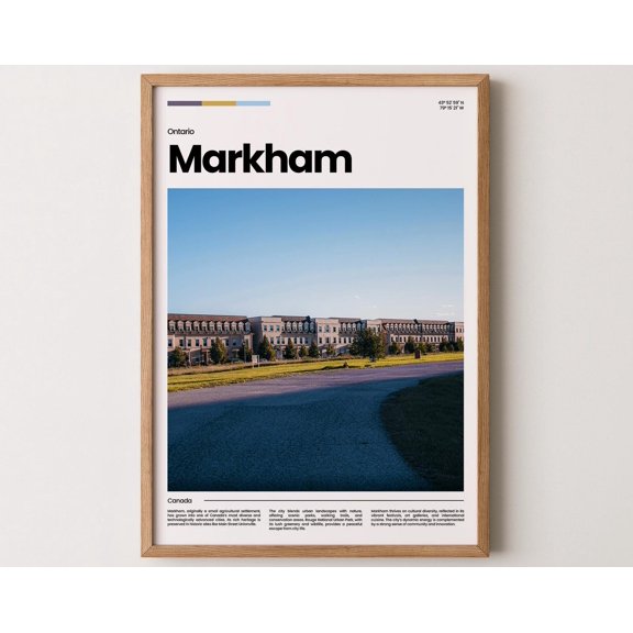 Markham Poster, Markham Print, Markham Photo, Markham Art, Canada Poster, Canada Print, Travel Poster Gift, 12x18 UNFRAMED