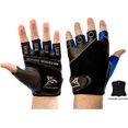thumbnail image 1 of Markho Sports Gym Gloves for Powerlifting & CrossFit - Genuine Leather, Washable, Callus & Blister Protection - Ideal for Weight Lifting, Biking, Cycling - Large Size for Men & Women, 1 of 2