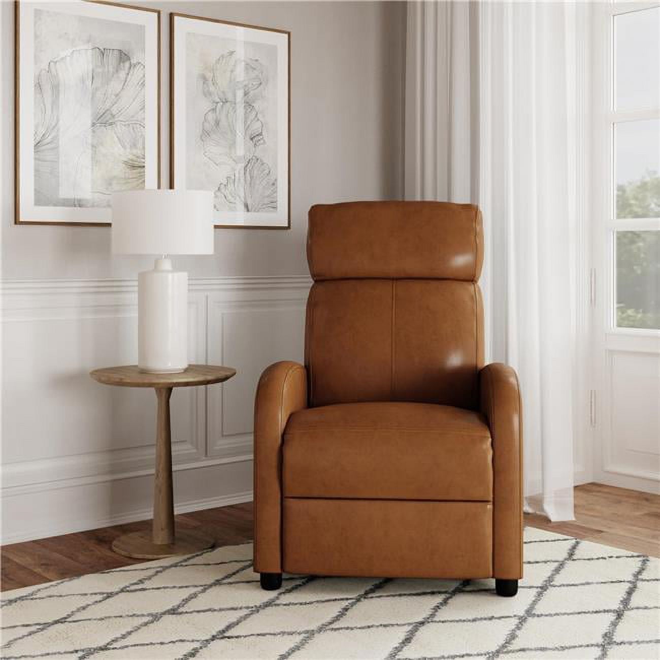 Markie Pushback Recliner, Camel
