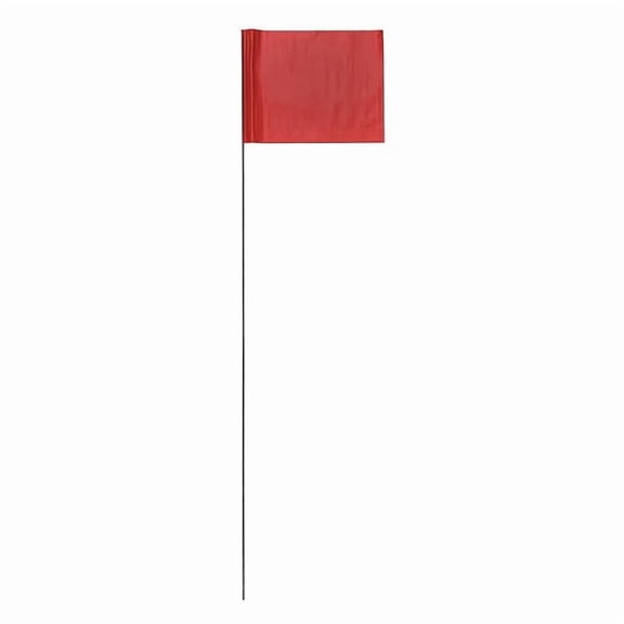 Marking Flag, PVC, Blank, 2.5" L., 100 PK 2321R-200
