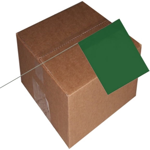 Marking Flags Green 4" X 5" Flag With 30" Wire Staff (1000 Piece/Case)