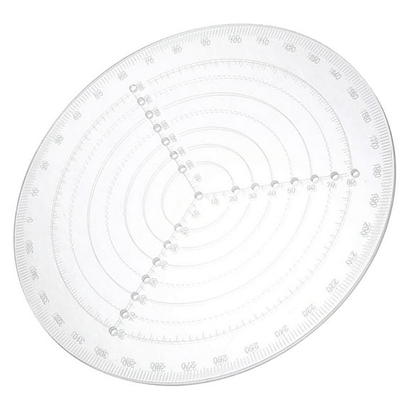 GOOHOCHY Round Acrylic Center Finding Tool 1Pack for Wood Lathe Operations Used by Professional Woodworkers and Amateur Craftsmen