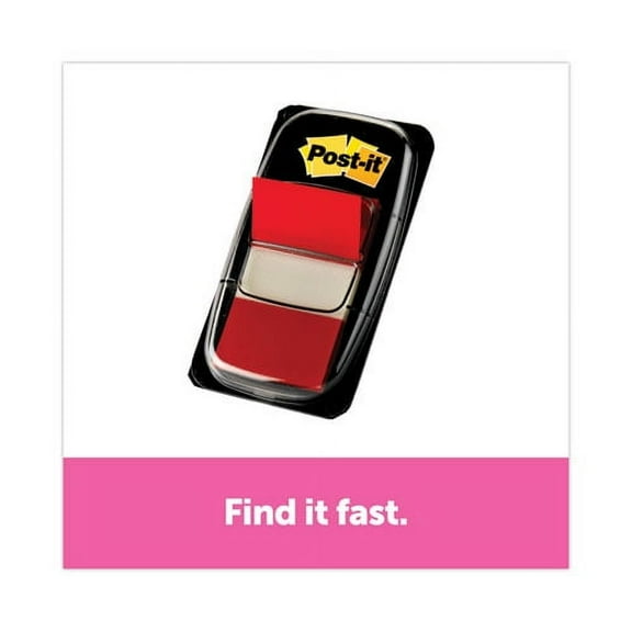 Marking Page Flags In Dispensers, Red, 50 Flags/dispenser, 12 Dispensers/pack | Bundle of 2 Boxes