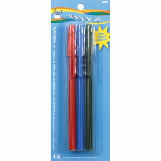Marking Pen Set-Red, Blue, Green And Clear Stencil - Walmart.com