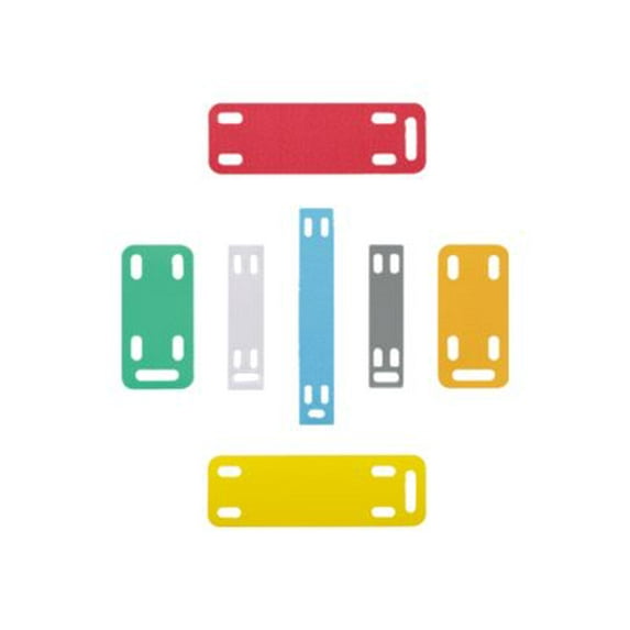 Panduit P1 Marker Plate Label Cassette - Polyolefin, polyester - non-adhesive - white - 3 in x 0.5 in 50 label(s) (1 roll(s) x 50 labels - for PanTher LS8E, LS8E Hand-Held Thermal Transfer Printer and Accessories